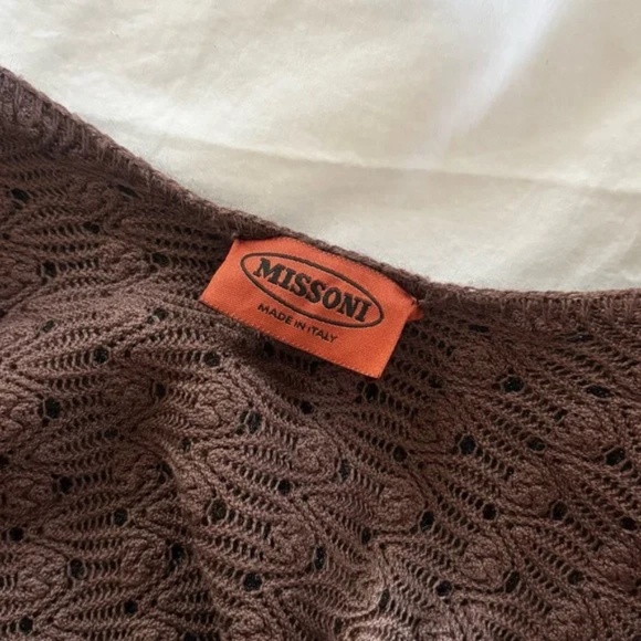 Missoni Reversible Wool Ruana Cape Shawl OS - Picture 6 of 6